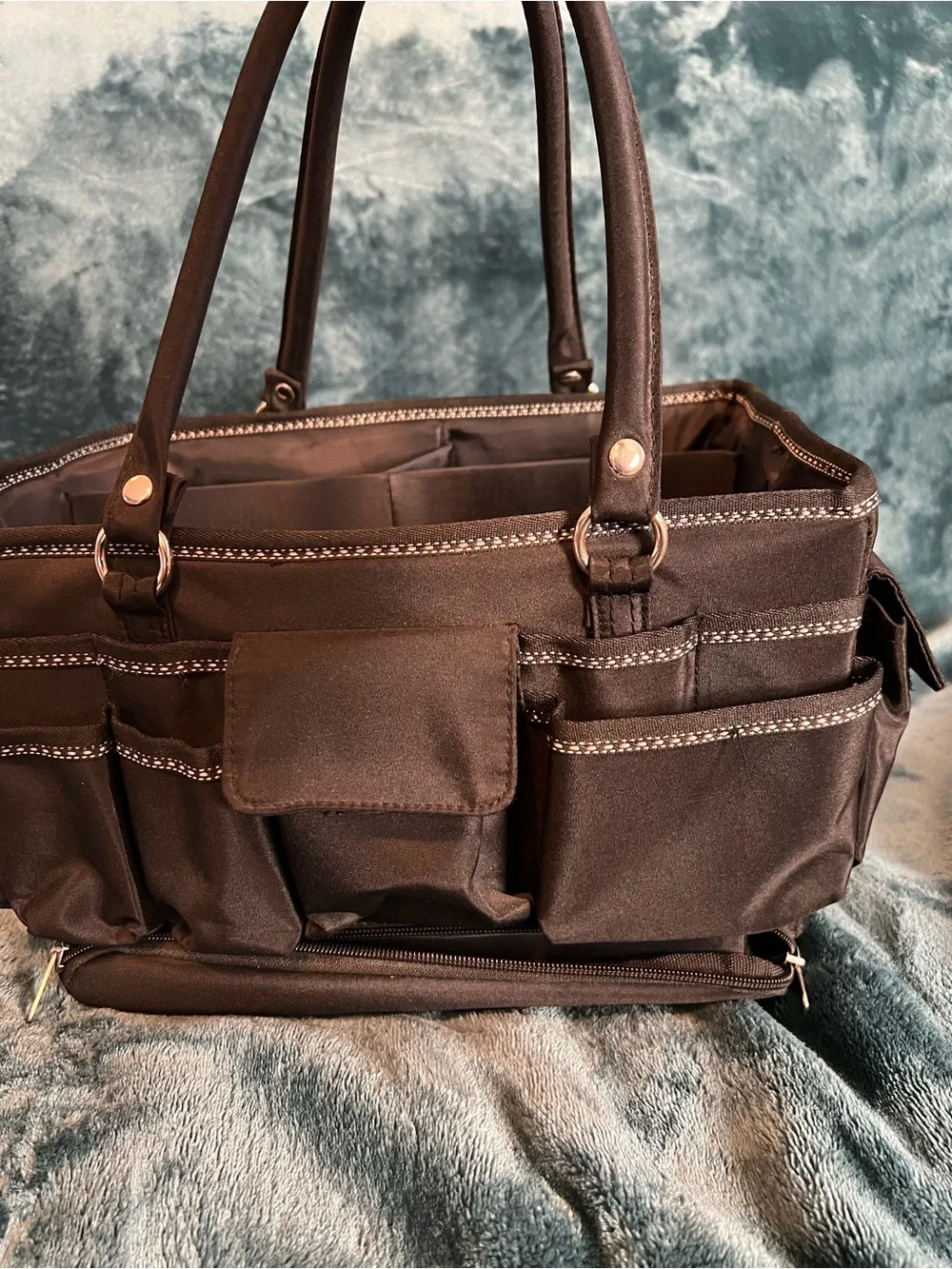 Everyday Organizer Tote Bag in Brown